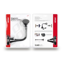 Magnetic phone holder with suction cup - long