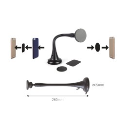 Magnetic phone holder with suction cup - long
