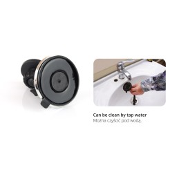 Magnetic phone holder with suction cup - long