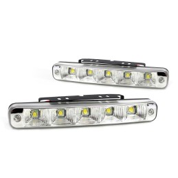 Daytime running lights 5 x LED 12/24 V