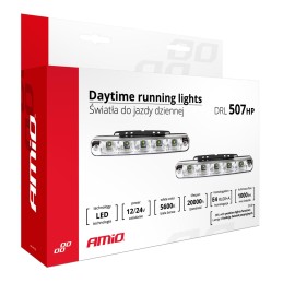 Daytime running lights 5 x LED 12/24 V