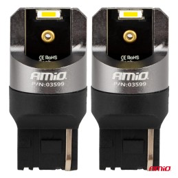2 pcs LED 12V/24V P21W clear CANBUS (7440)