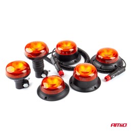 LED beacon on pole 12V-24V orange 18LED
