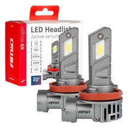2pcs LED bulb H8/H9/H11 12V 4200 lm X5