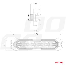 warning light LED orange PREDATOR 6*3W