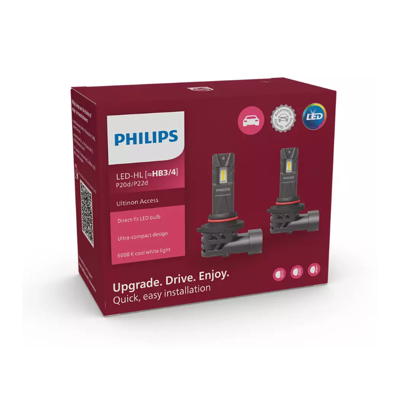 LED HB3/4 12V 20W P20d/P22d PHILIPS Ultinon UNPACKED LED HB3/4 12V 20W P20d/P22d PHILIPS Ultinon UNPACKED