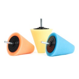 Foam disc polishing discs, conical