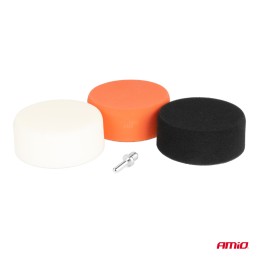 Polishing wheel set with adapter 3 x 125mm + M14
