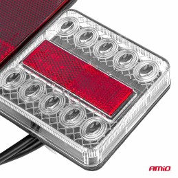 Set of LED rear lights for trailer