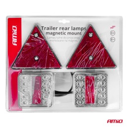 Set of LED rear lights for trailer