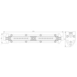 LED work light 18LED 1200 LM 12/24 V