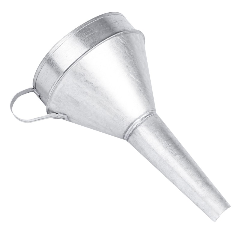 Straight sheet metal funnel