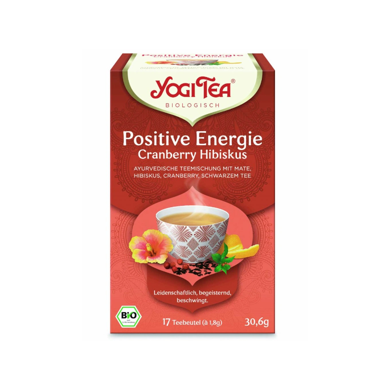 Yogi Tea Bio Positive Energy Cranberries and Hibiscus with black tea 17 x 2 g Yogi Tea Bio Positive Energy Cranberries and Hibiscus with black tea 17 x 2 g