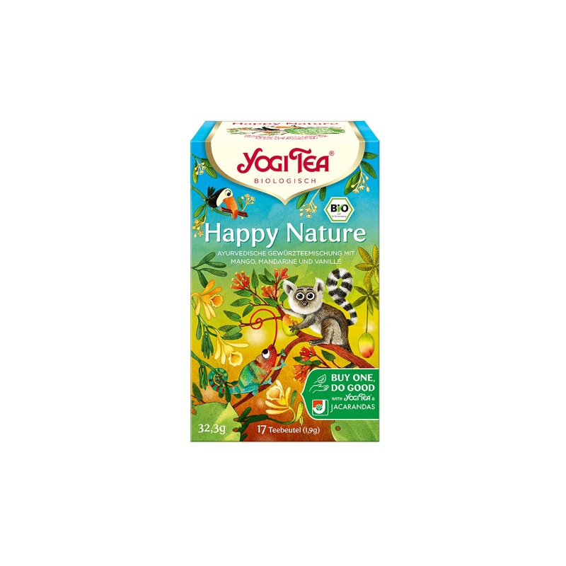 Yogi Tea Happy Nature Organic Ayurvedic tea, fruit, pepper 17 x 1.9 g Yogi Tea Happy Nature Organic Ayurvedic tea, fruit, pepper 17 x 1.9 g
