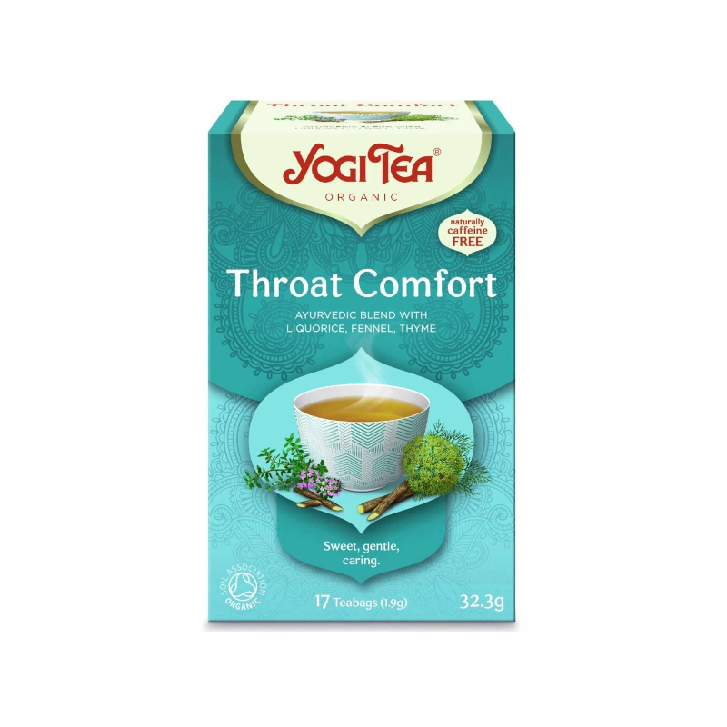 Yogi Tea Throat comfort (throat relief) - Ayurvedic herbal tea portioned BIO 17 × 1.95 g Yogi Tea Throat comfort (throat relief) - Ayurvedic herbal tea portioned BIO 17 × 1.95 g