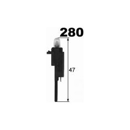 Bulb 12V 1,2 W 47 mm plastic