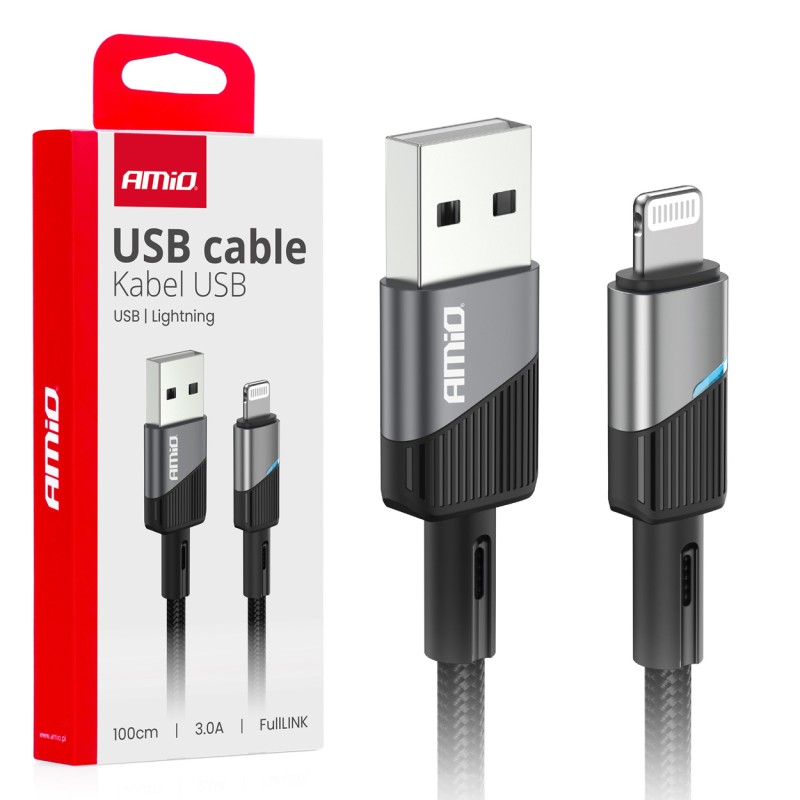 Cable USB to Lightning 3A 100cm FullLINK