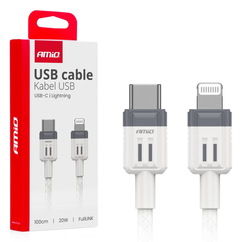 Cable USB-C to Lightning 20W 100cm FullLINK