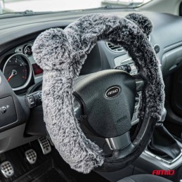 Steering wheel cover gray (37-39cm)