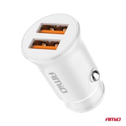 Car charger 2x USB-A 2.1A 12/24V