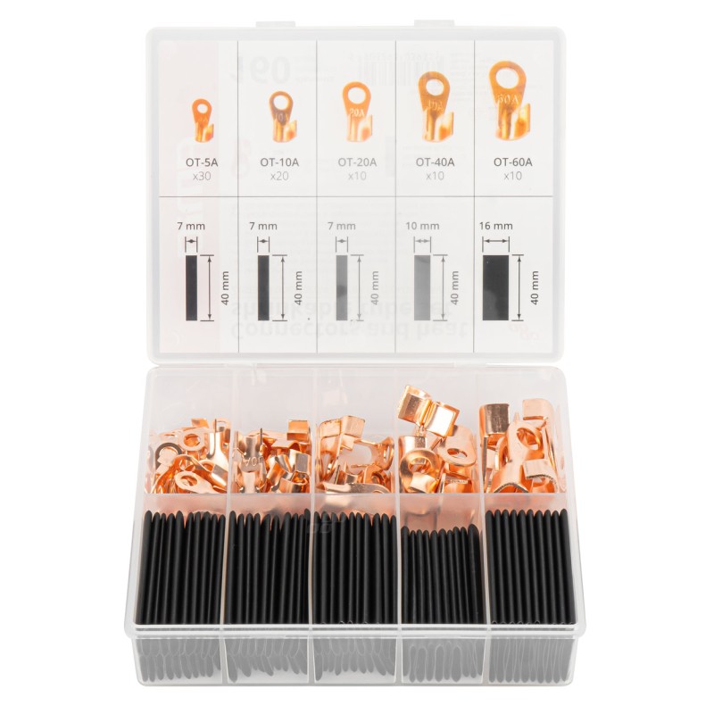 A set of connectors and tubes