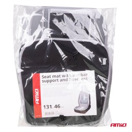 Seat pad with head and lumbar support