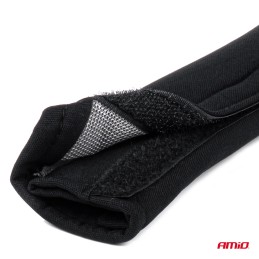 Seat belt covers 2 pcs black