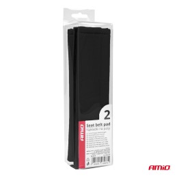 Seat belt covers 2 pcs black