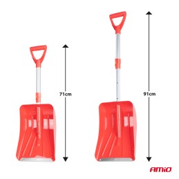 Retractable snow shovel with aluminum blade 71-91cm