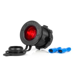 Waterproof socket 12/24V with backlight