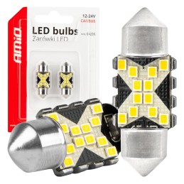 2pcs Festoon LED bulb 12/24V SV31mm clear CANBUS 2pcs Festoon LED bulb 12/24V SV31mm clear CANBUS