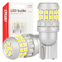 2pcs LED 12V/24V 5W W2.1x9.5d clear CANBUS