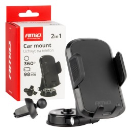 Phone holder on the dashboard vent