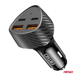 Car charger 50W 2xUSB-A + 2xUSB-C