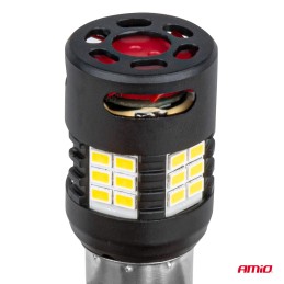 2pcs LED 12V/24V 21W BA15s clear CANBUS