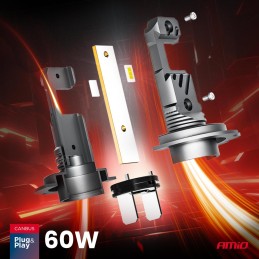 2 pcs LED bulb H7/H18 12V 2800 lm HYBRID