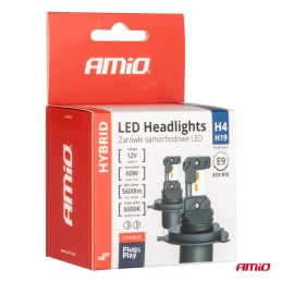 2 pcs LED bulb H4 12V 2800 lm HYBRID
