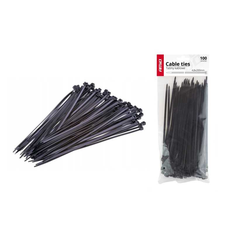 tightening tapes 150x2.5 black / 100 pcs Amio
