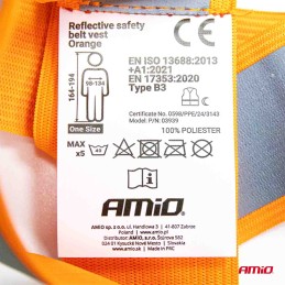 Universal orange reflective harness
