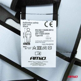 Universal black reflective harness