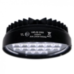Round LED work light 12-24V 24x LEDs