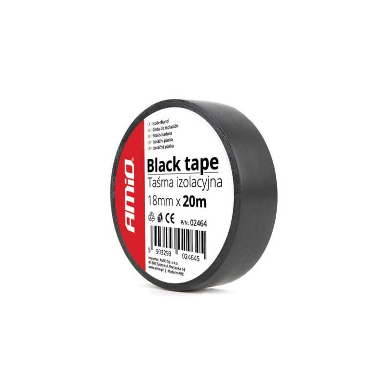 insulating tape black 18mm x 20m