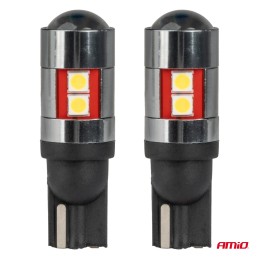 2pcs LED 12V/24V 5W W2.1x9.5d clear CANBUS