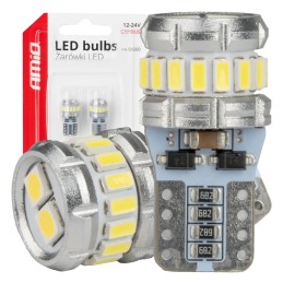 2pcs LED 12V/24V 5W W2.1x9.5d clear CANBUS