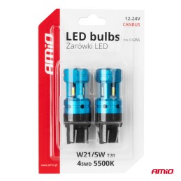 2pcs LED 12V/24V W21/5W clear CANBUS (7443) 2pcs LED 12V/24V W21/5W clear CANBUS (7443)