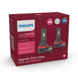 LED H8/H9/H16 12V 20W PGJ19-1/3/5 PHILIPS UNPACKED