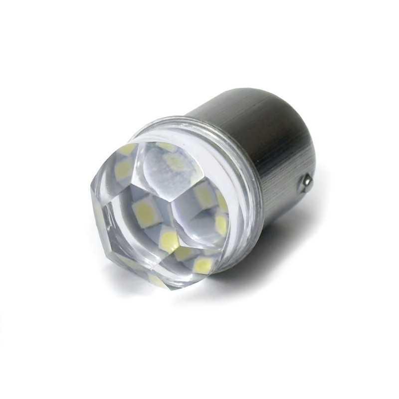 LED bulb 12V 5W BA15s orange 9xSMD 3030