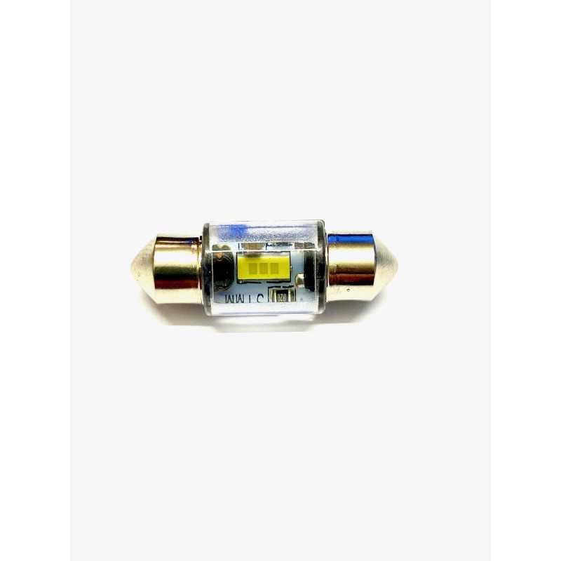 LED bulb 12V-24V 10W SV 10x31mm clear 1xSMD1860