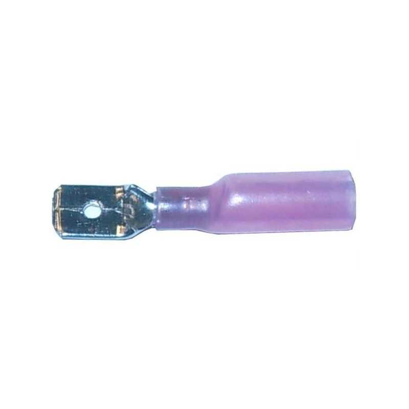 6.3mm connector with shrink tube, cable 0.5-1.5mm2 6.3mm connector with shrink tube, cable 0.5-1.5mm2