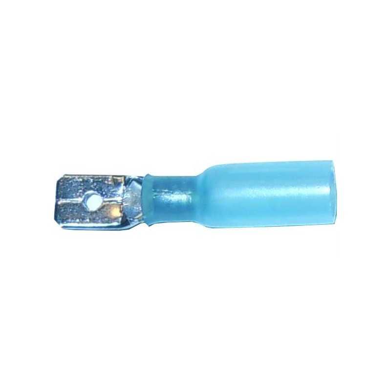 6.3mm connector with shrink tube, cable 1.5-2.5mm2